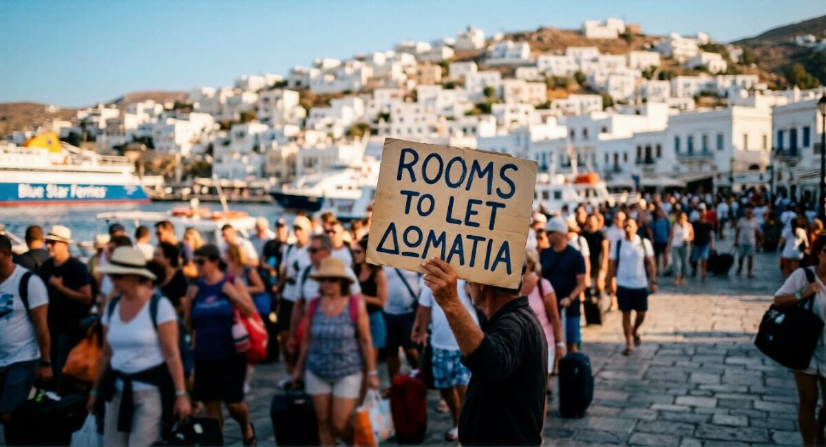 «Room to let» σε ελληνικό νησί