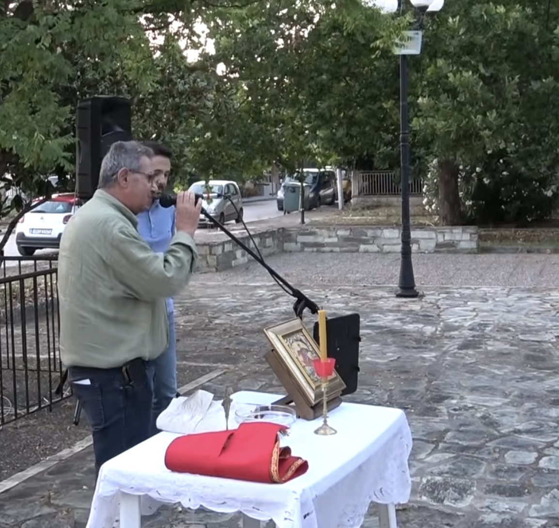 Ο Δήμαρχος Φαρσάλων Μάκης Εσκίογλου στα εγκαίνια του Πολιτιστικούν Συλλόγου Κατωχωρίου
