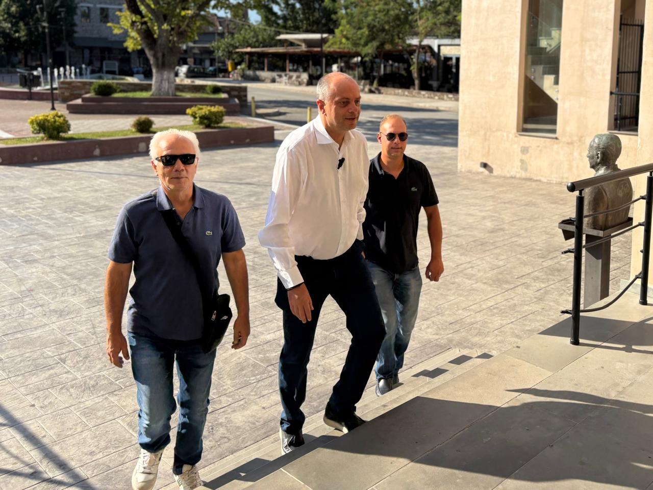 Επίσκεψη του Χρήστου Καπετάνου στο Δημαρχείου Αγιάς